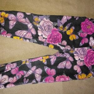 Children's Place - Black w/ Flowers - 3T.